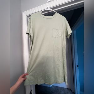 Light green tshirt dress